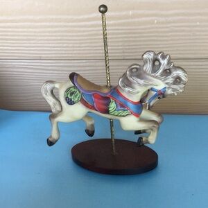 Vintage merry go round horse festival rodeo cowgirl